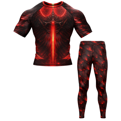 Infernal BJJ Rash Guard - Short Sleeve