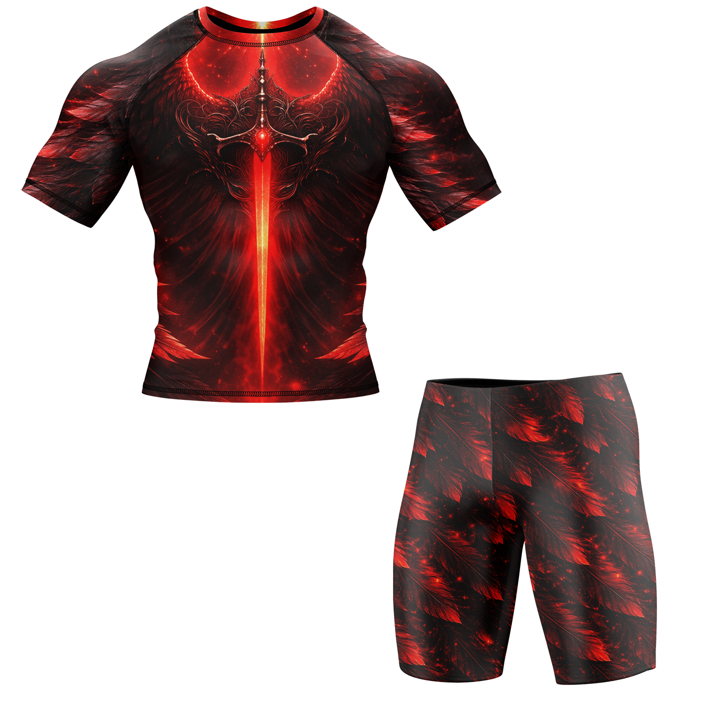 Infernal BJJ Rash Guard - Short Sleeve