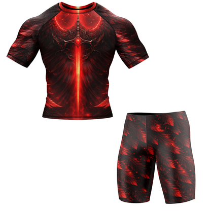 Infernal BJJ Rash Guard - Short Sleeve