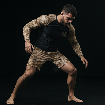 Desert Camo BJJ Rash Guard - BJJ Sesh