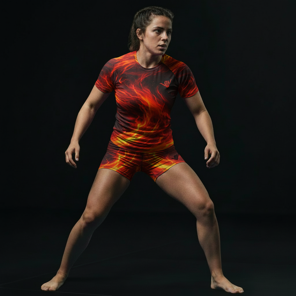 Force Women's BJJ Rash Guard - Short Sleeve