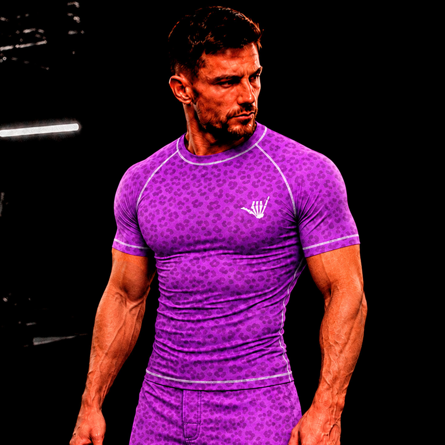 Purple Predator BJJ Rash Guard - Short Sleeve