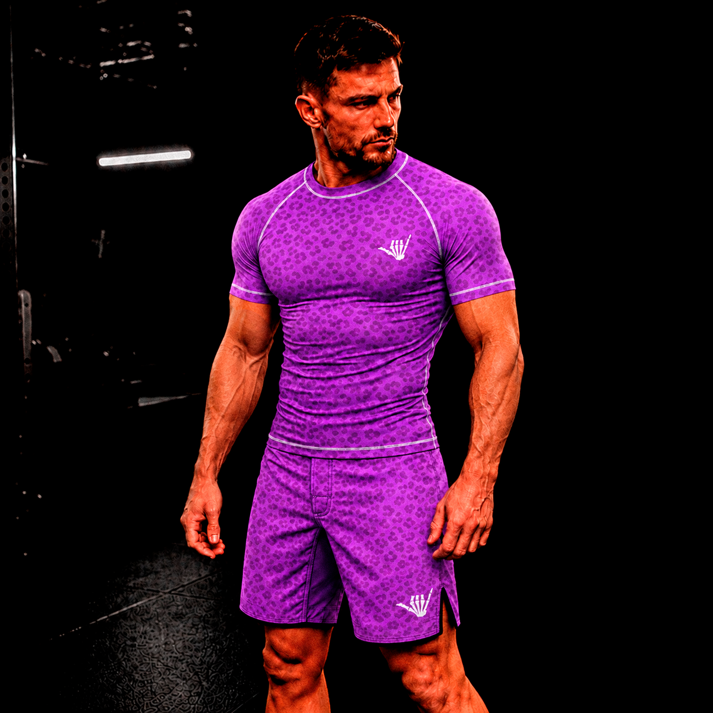 Purple Predator BJJ Rash Guard - Short Sleeve