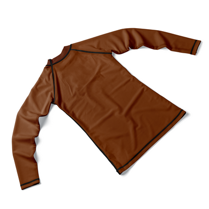 Mocha Kids BJJ Rash Guard