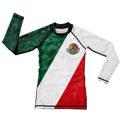 Mexico Kids BJJ Rash Guard