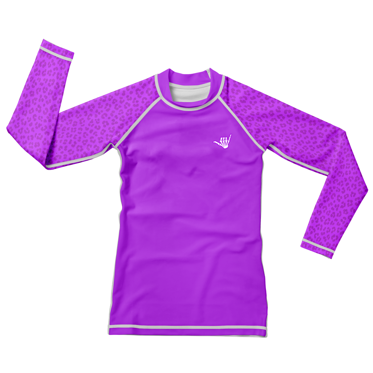 Mid Purple Predator Kids BJJ Rash Guard