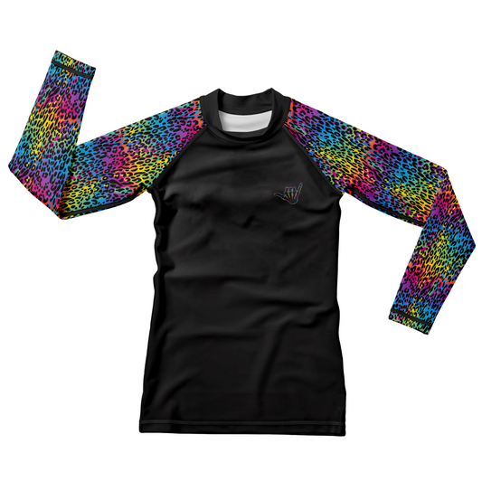 Colorful Savage Kids BJJ Rash Guard