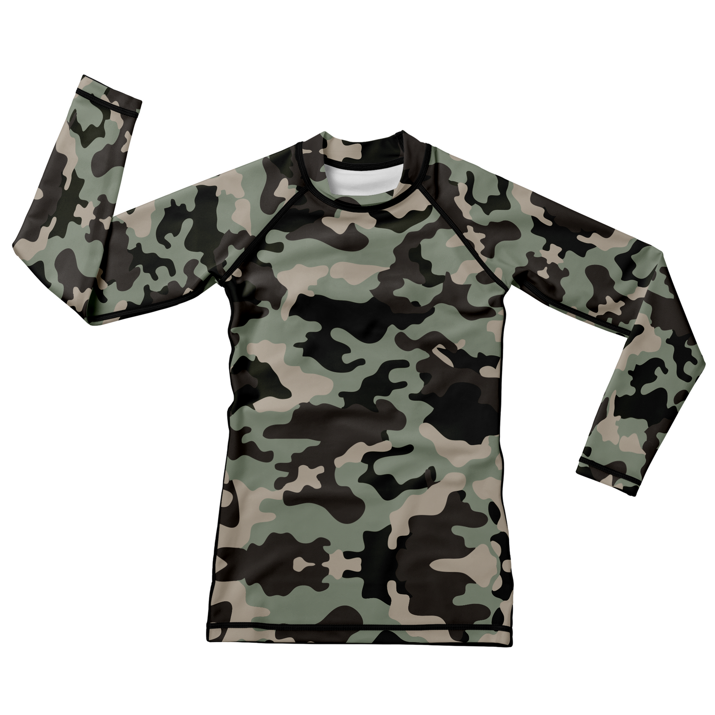 Camouflage Kids BJJ Rash Guard