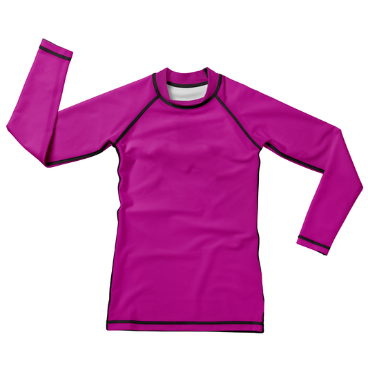 Purple Rage Kids BJJ Rash Guard