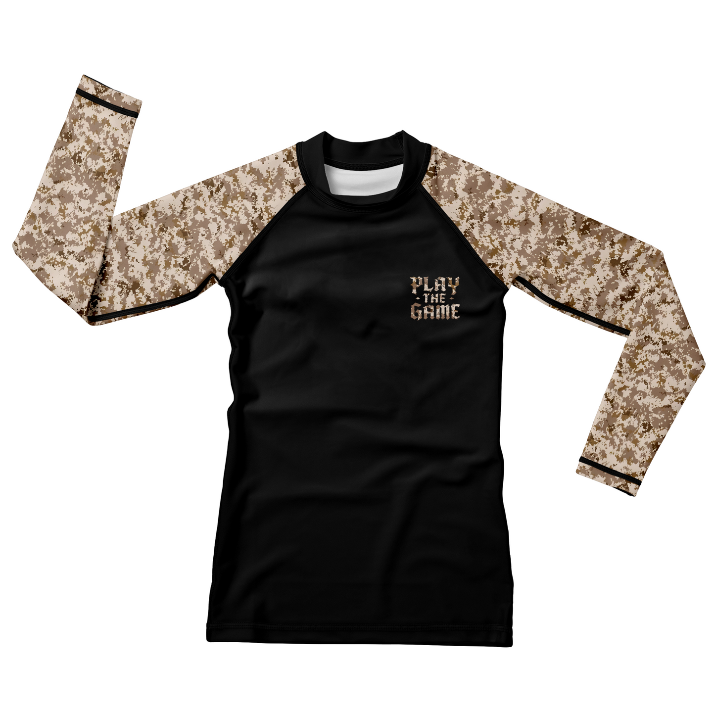 Desert Camo Kids BJJ Rash Guard