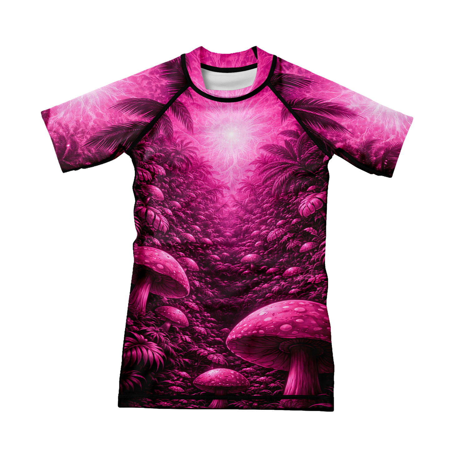 Pink Paradise Kids BJJ Rash Guard