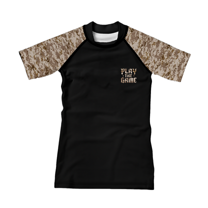 Desert Camo Kids BJJ Rash Guard