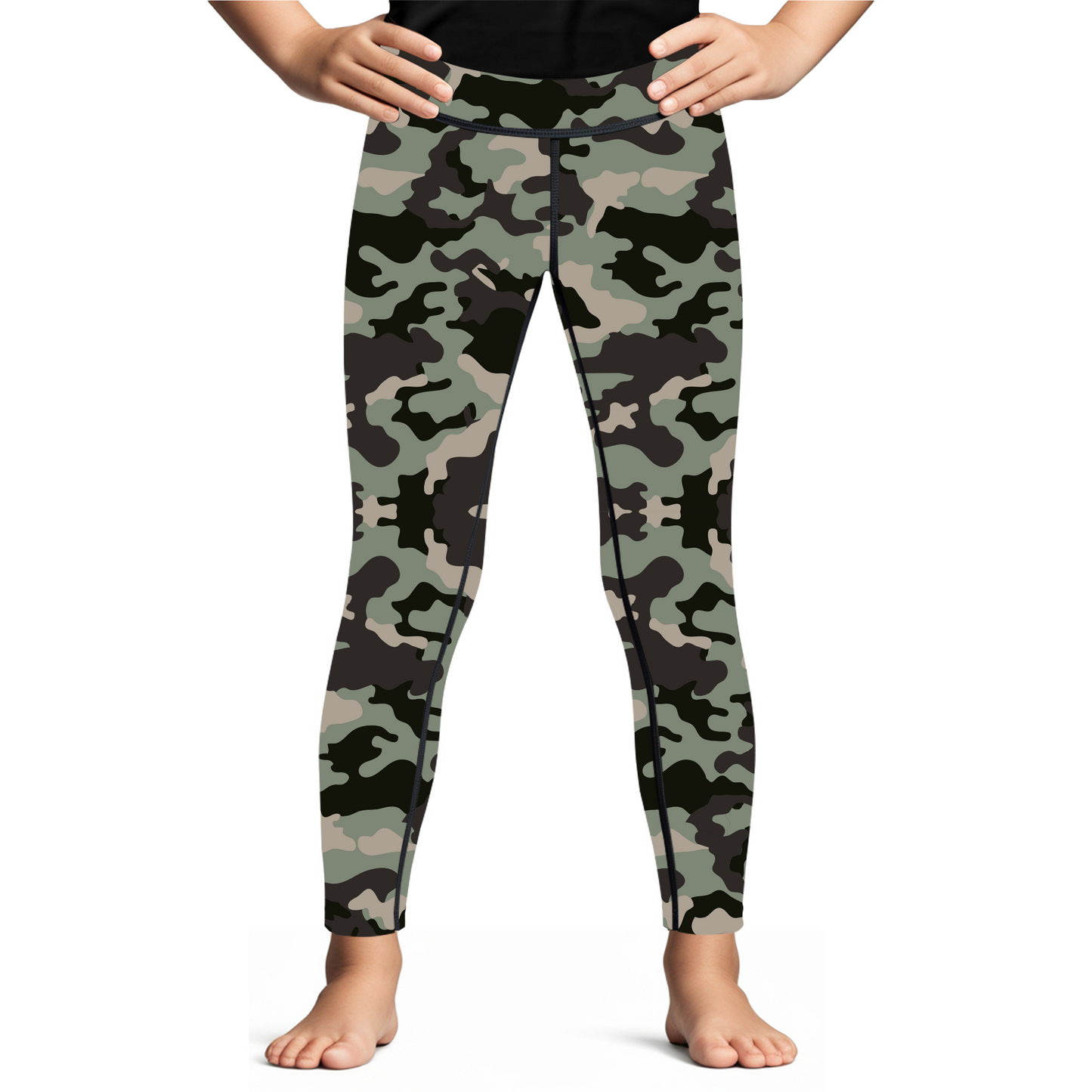 Camouflage Kids BJJ Rash Guard