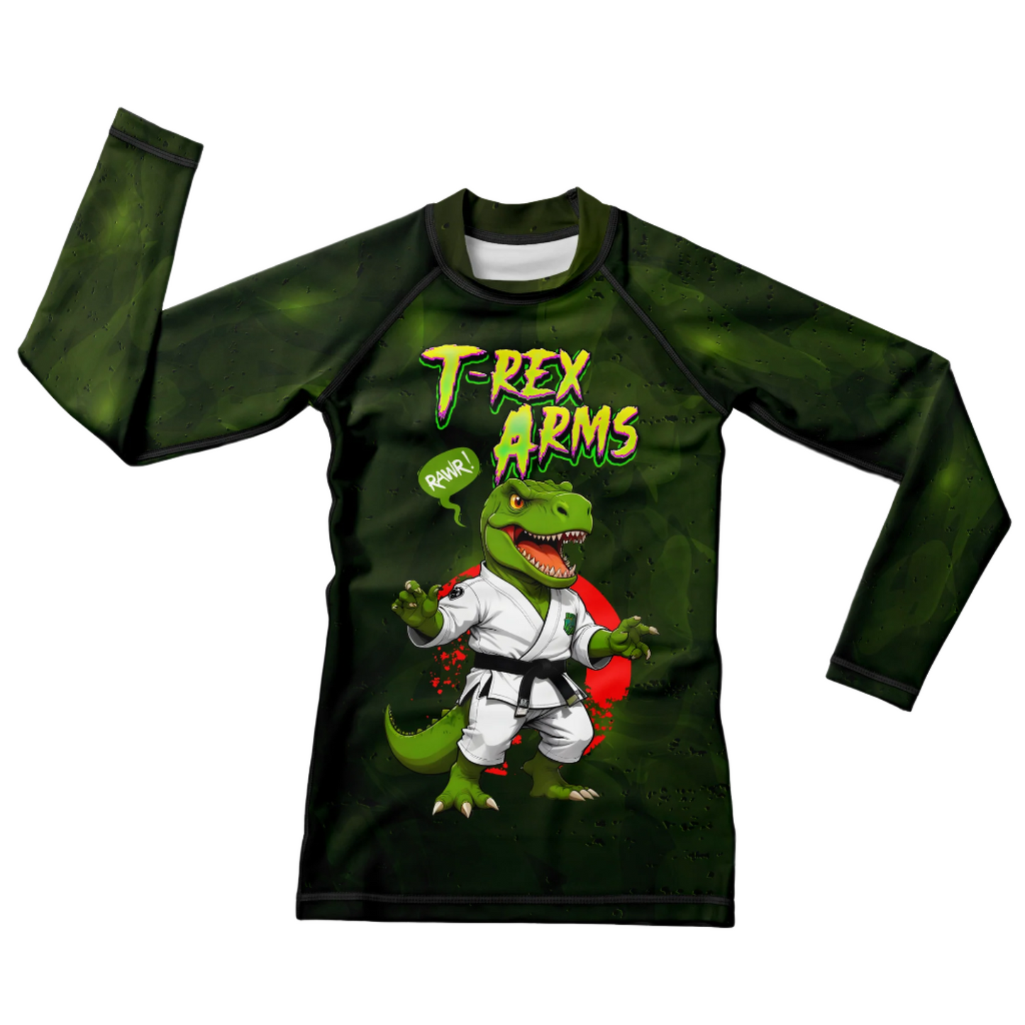 T-Rex Arms Kids BJJ Rash Guard