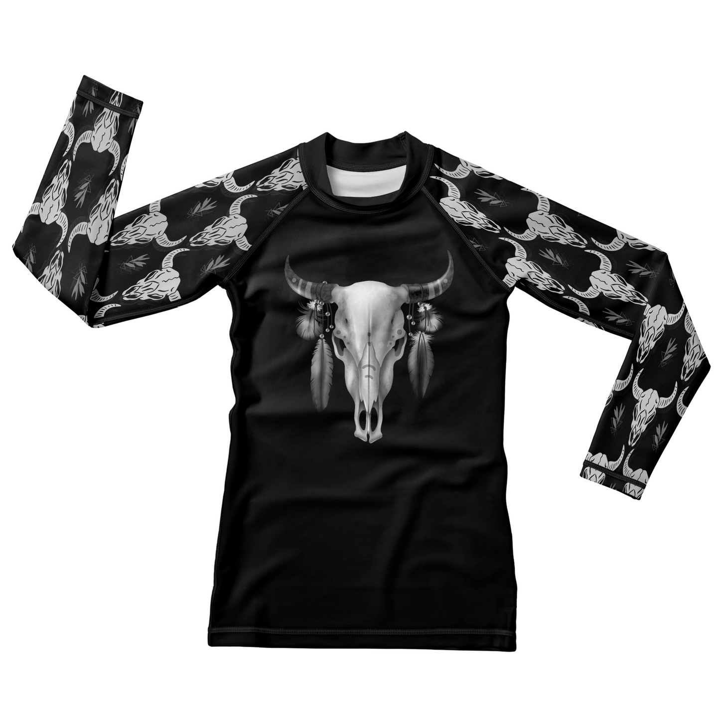 Boho Bull Kids BJJ Rash Guard