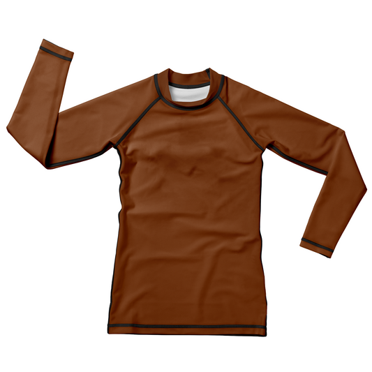 Mocha Kids BJJ Rash Guard