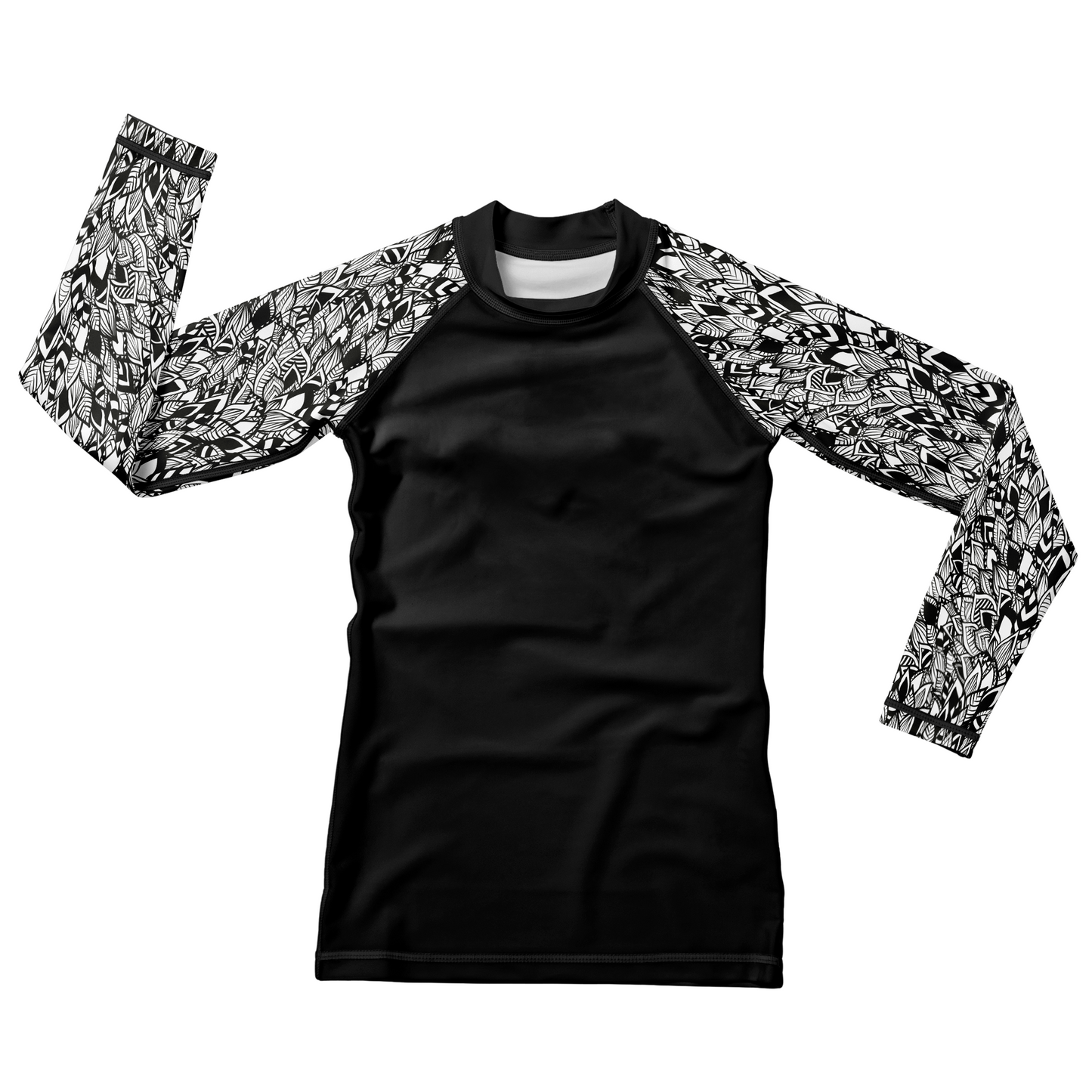 Dark Boho Kids BJJ Rash Guard