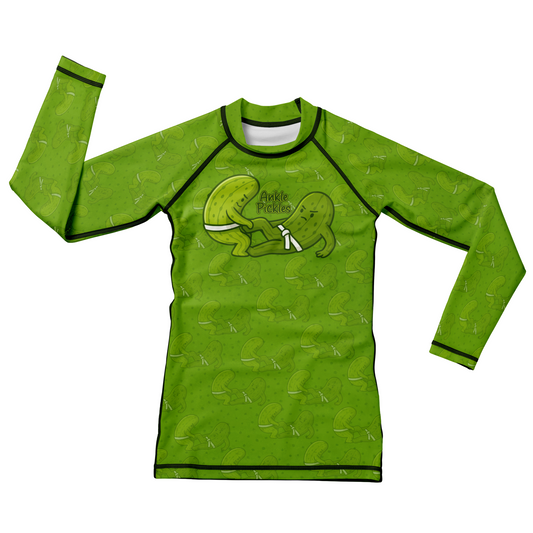 Ankle Pickles Kids BJJ Rash Guard