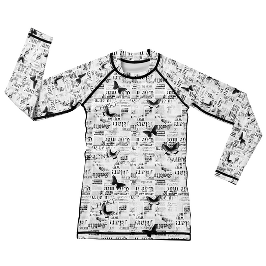 Newspaper Kids BJJ Rash Guard