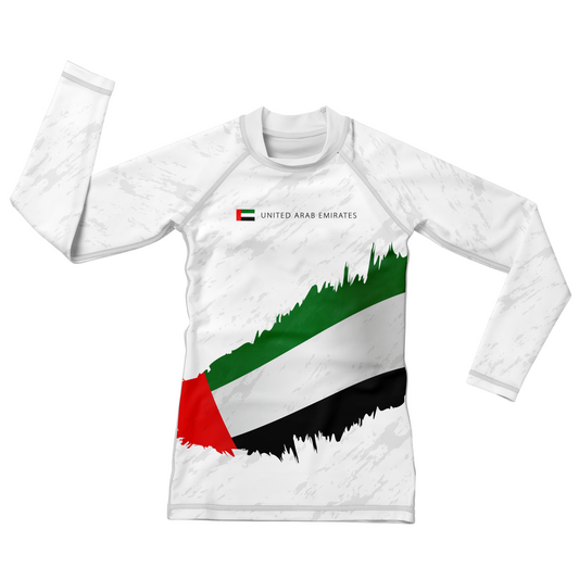 United Arab Emirates Kids BJJ Rash Guard