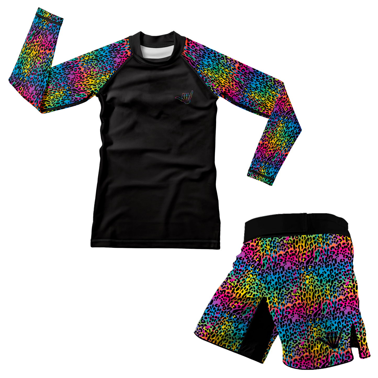 Colorful Savage Kids BJJ Rash Guard
