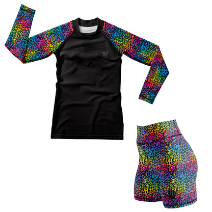 Colorful Savage Kids BJJ Rash Guard