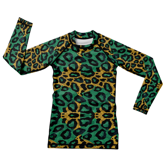 Savannah Leopard Kids BJJ Rash Guard