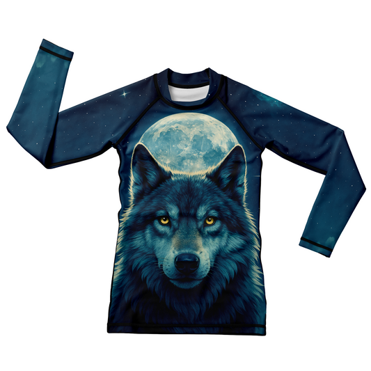 Lone Wolf Kids BJJ Rash Guard