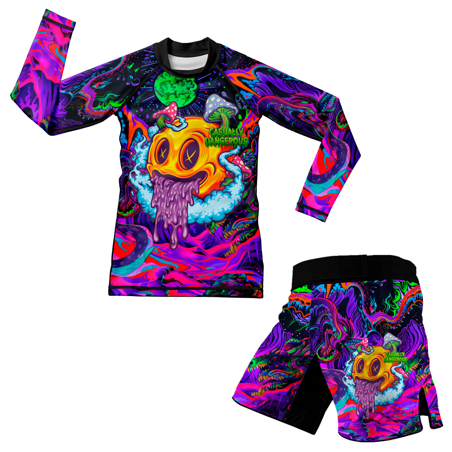 Casually Dangerous Kids BJJ Rash Guard
