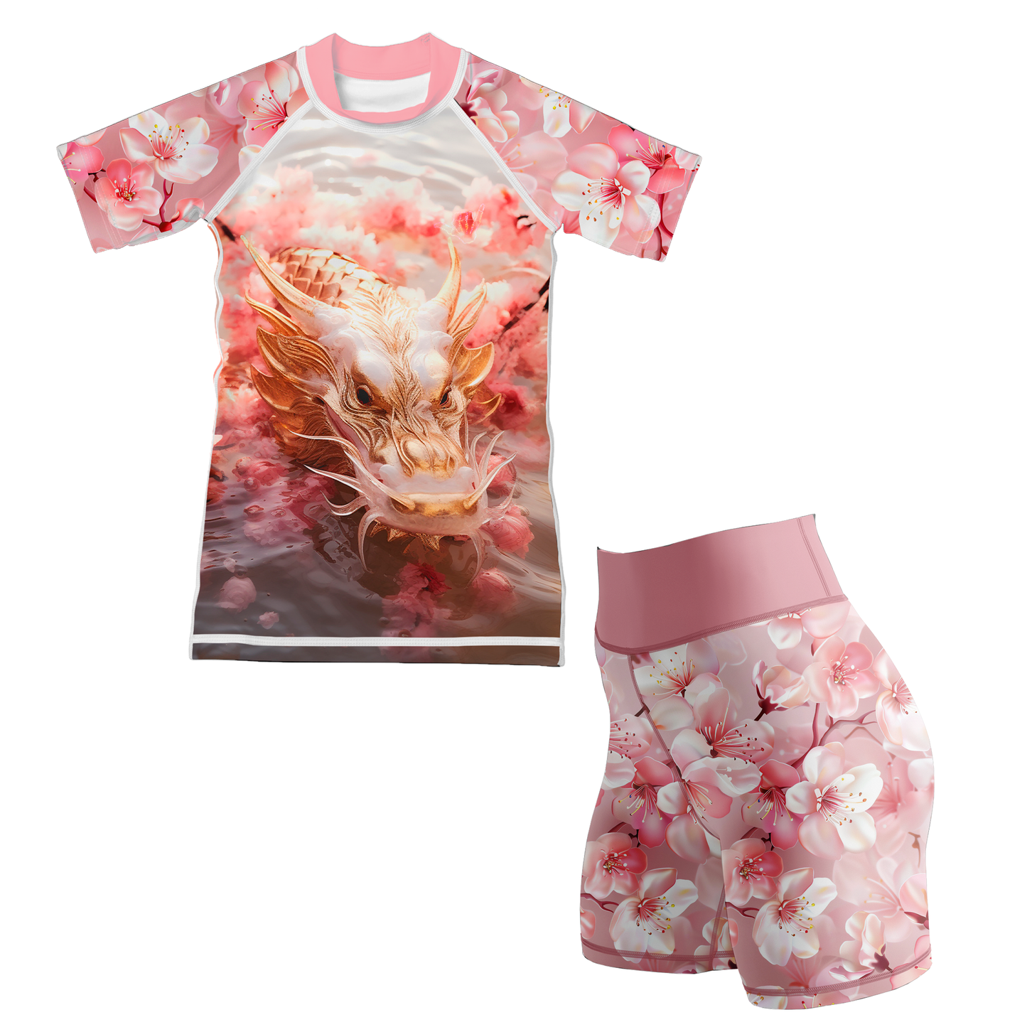 Cherry Blossom Fury BJJ Rashguard für Kinder