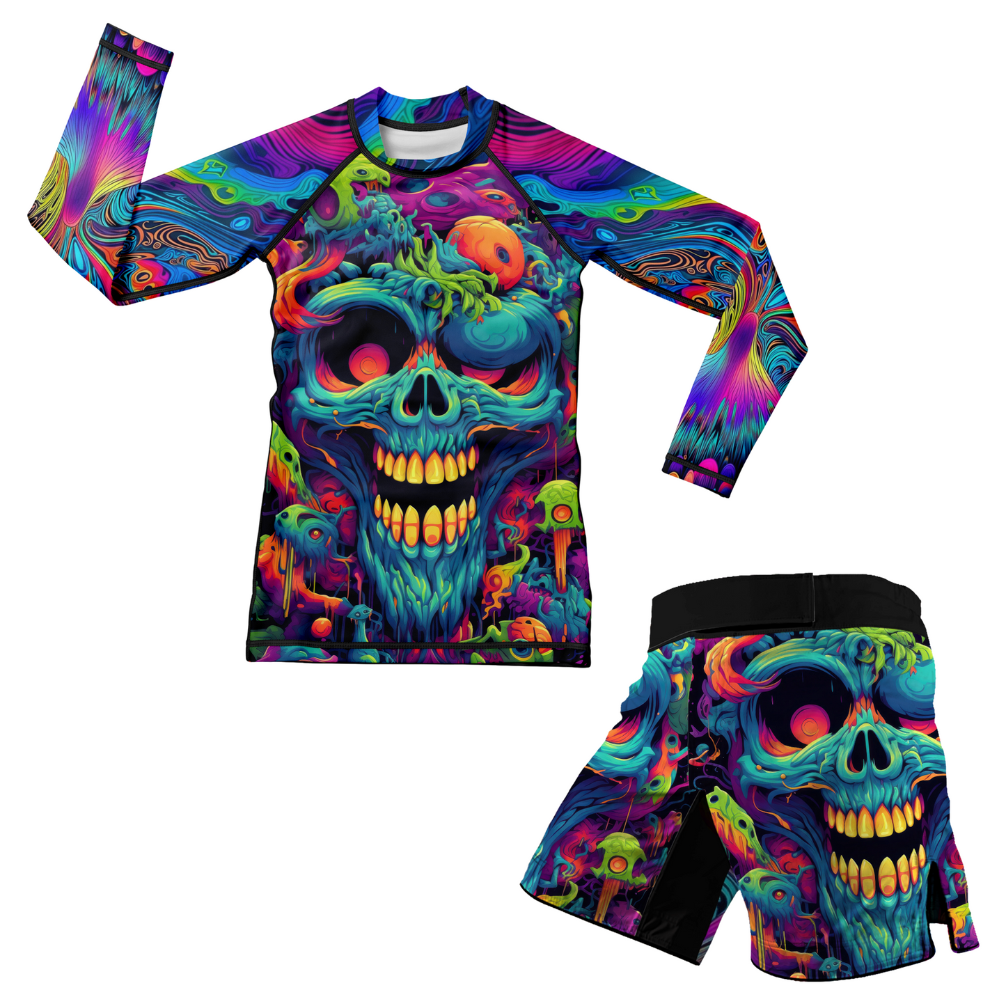 Psychedelic Lock Kids BJJ/MMA Shorts