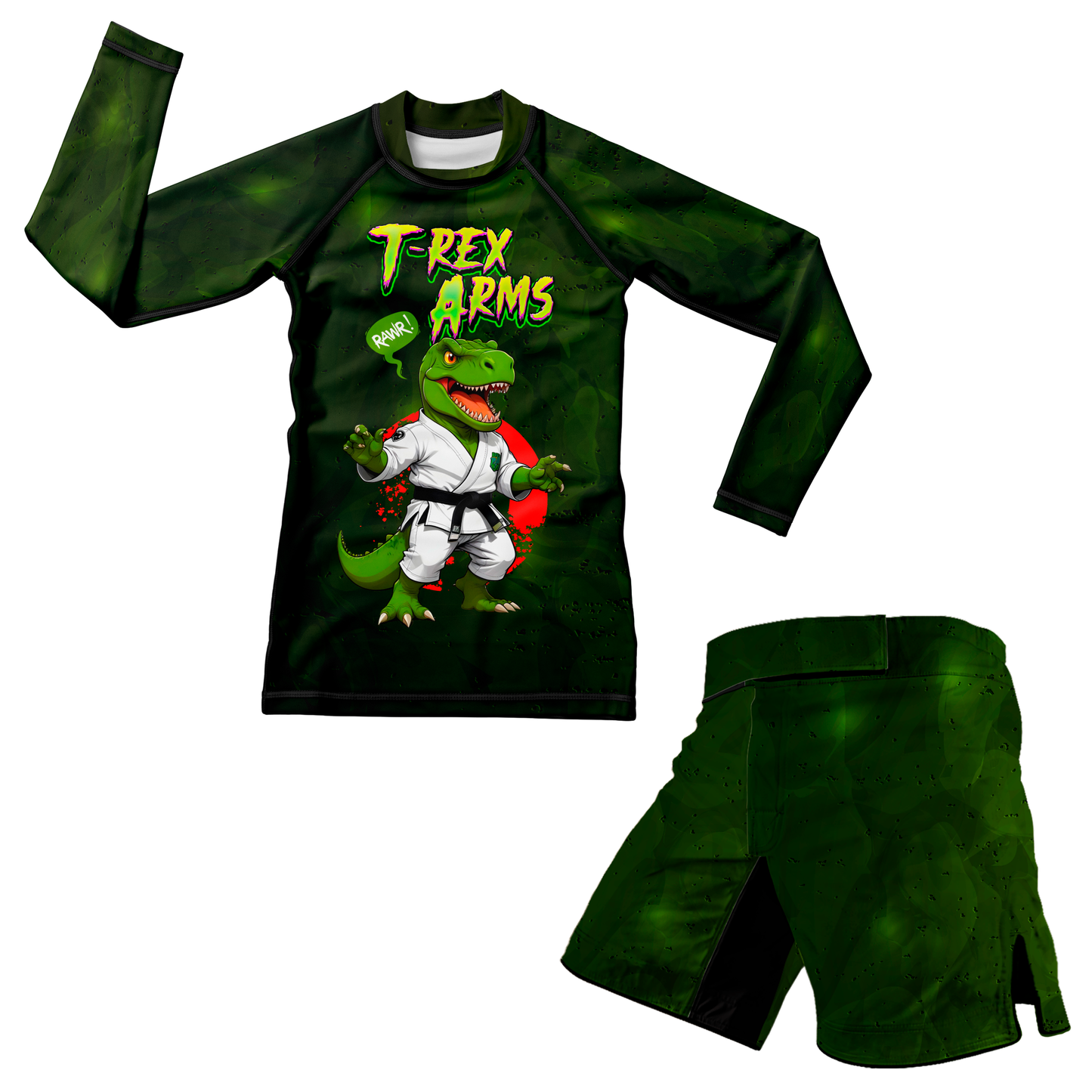 T-Rex Arms Kids BJJ Rash Guard