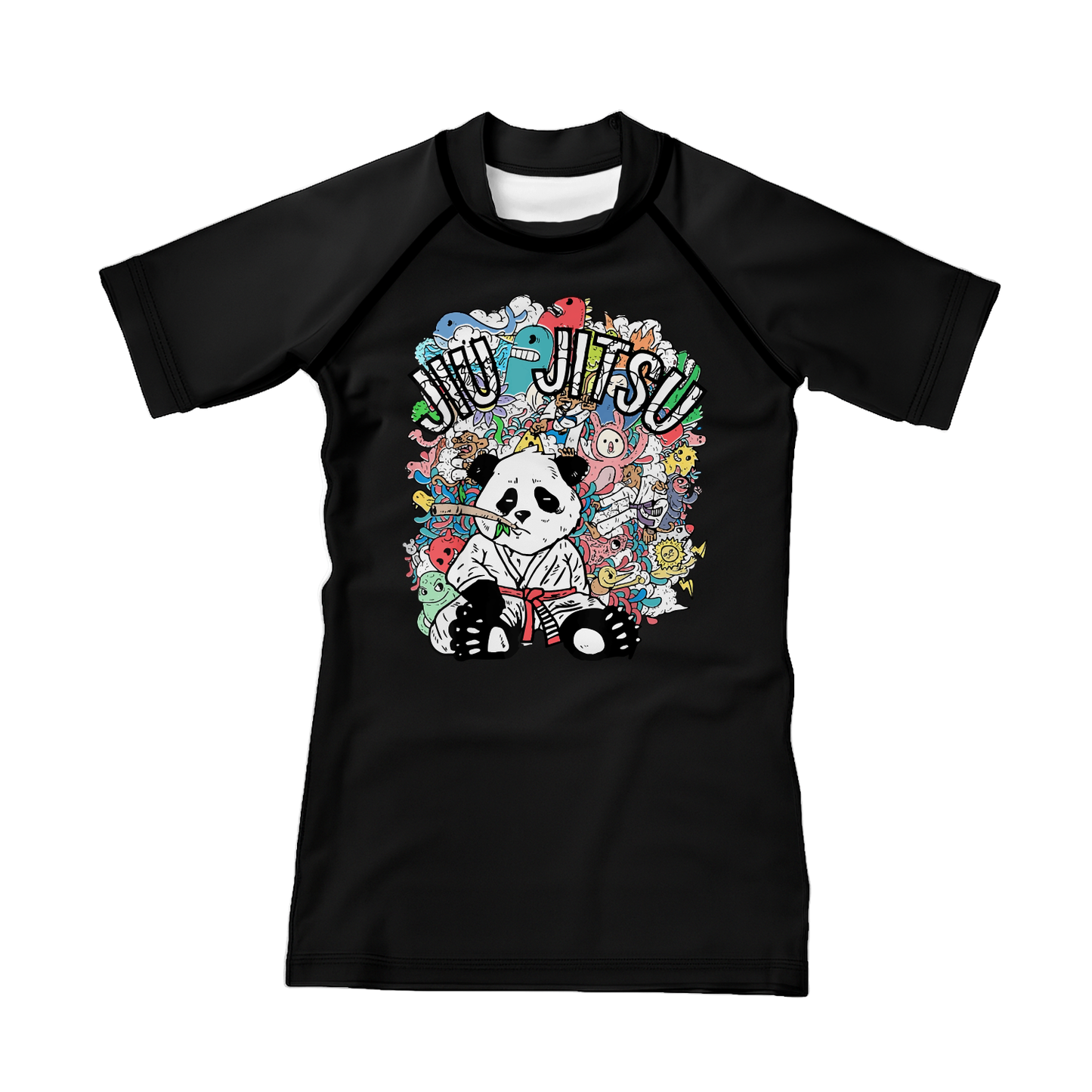 Panda Doodle Kids BJJ Rash Guard