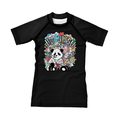 Panda Doodle Kids BJJ Rash Guard