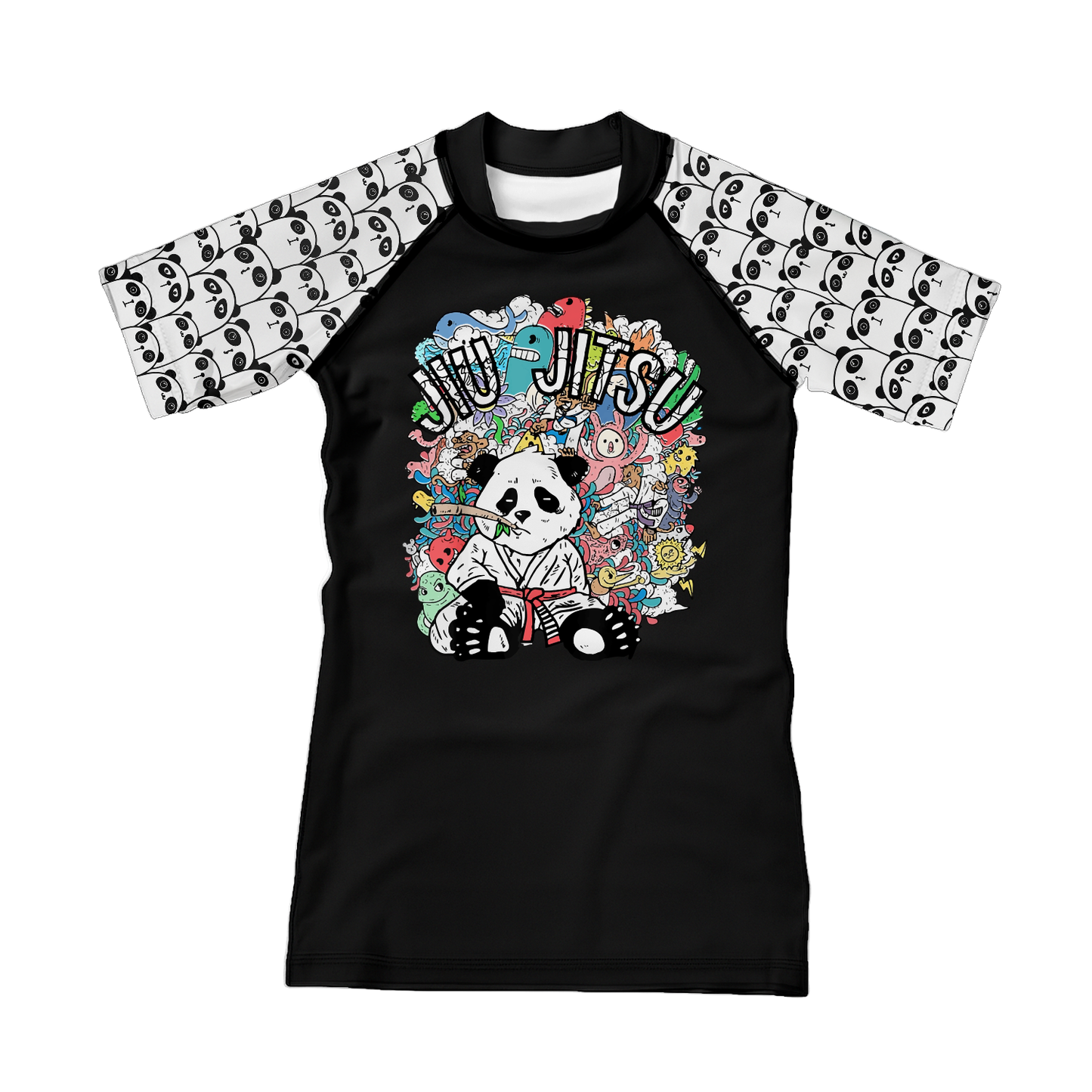 Panda Doodle Kids BJJ Rash Guard