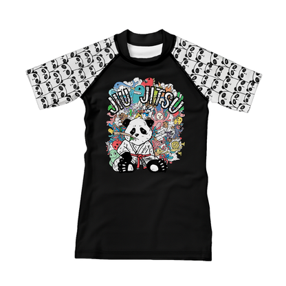 Panda Doodle Kids BJJ Rash Guard