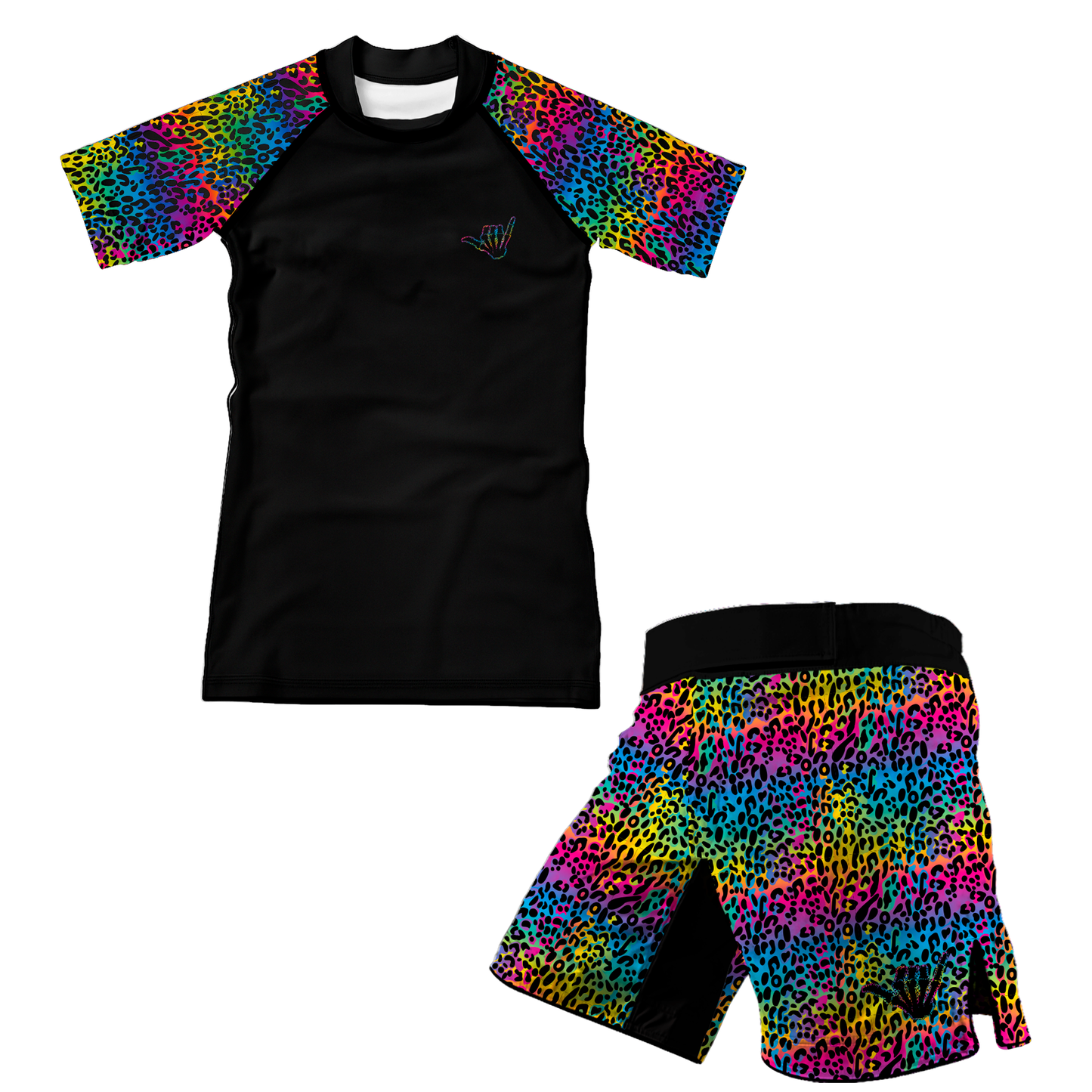 Colorful Savage Kids BJJ Rash Guard