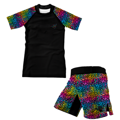 Colorful Savage Kids BJJ Rash Guard