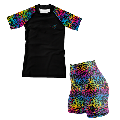 Colorful Savage Kids BJJ Rash Guard