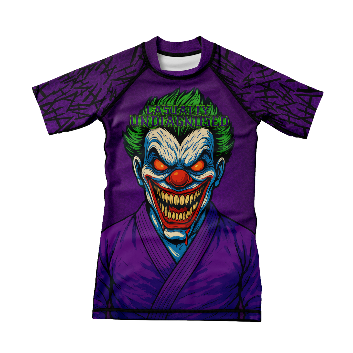Casually Undiagnosed Kids BJJ Rash Guard