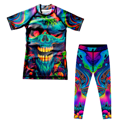 Psychedelic Lock BJJ Rashguard für Kinder