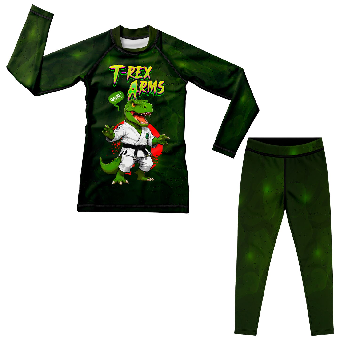 T-Rex Arms Kids BJJ Rash Guard