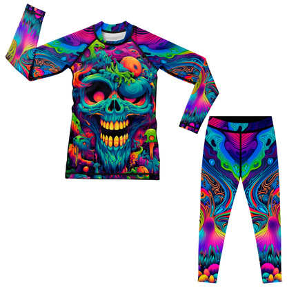Psychedelic Lock BJJ Rashguard für Kinder