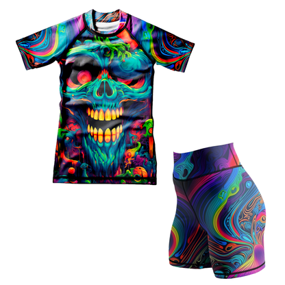 Psychedelic Lock BJJ Rashguard für Kinder