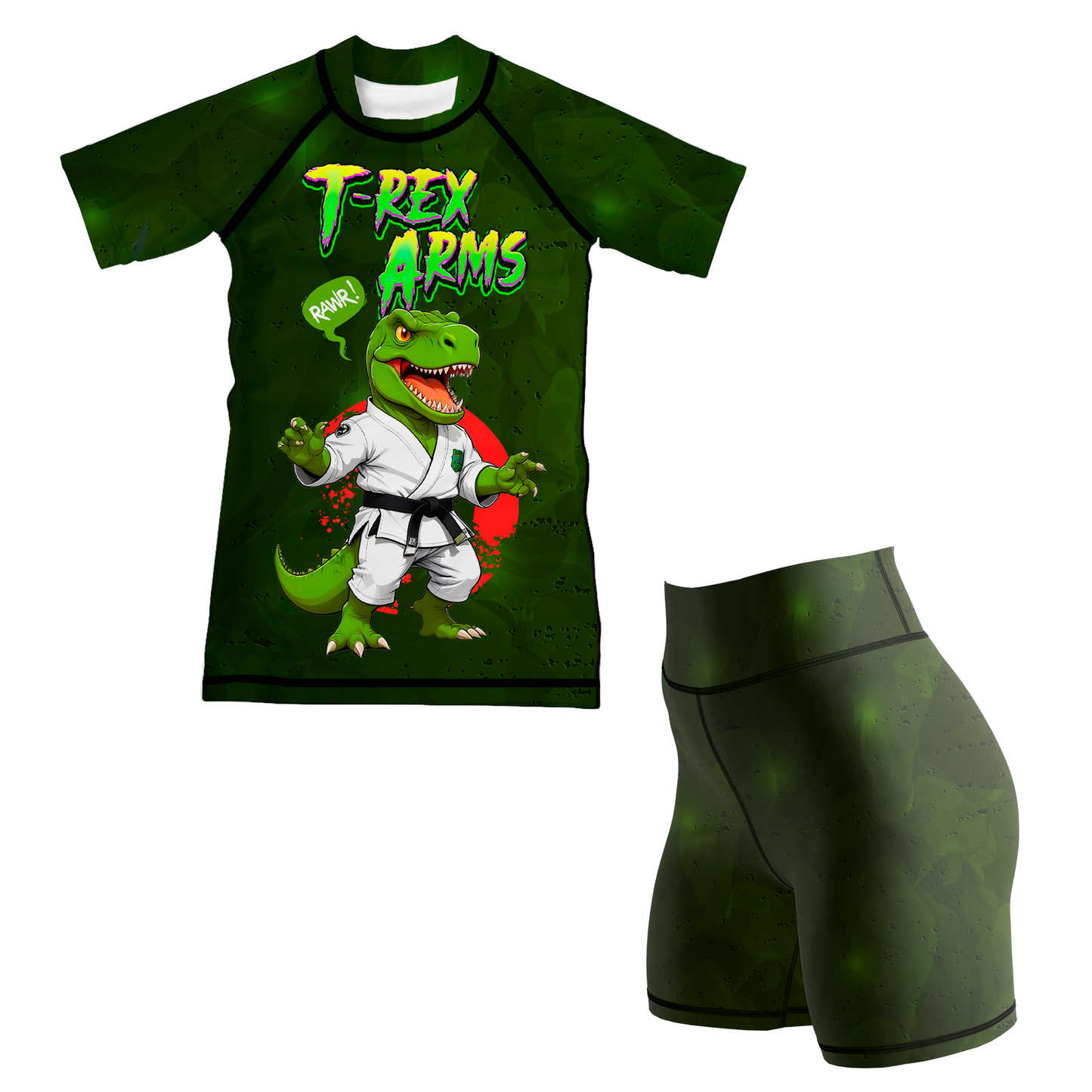 T-Rex Arms Kids BJJ Rash Guard
