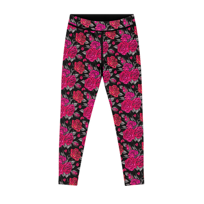 Pink Death Rose Kids BJJ Rash Guard