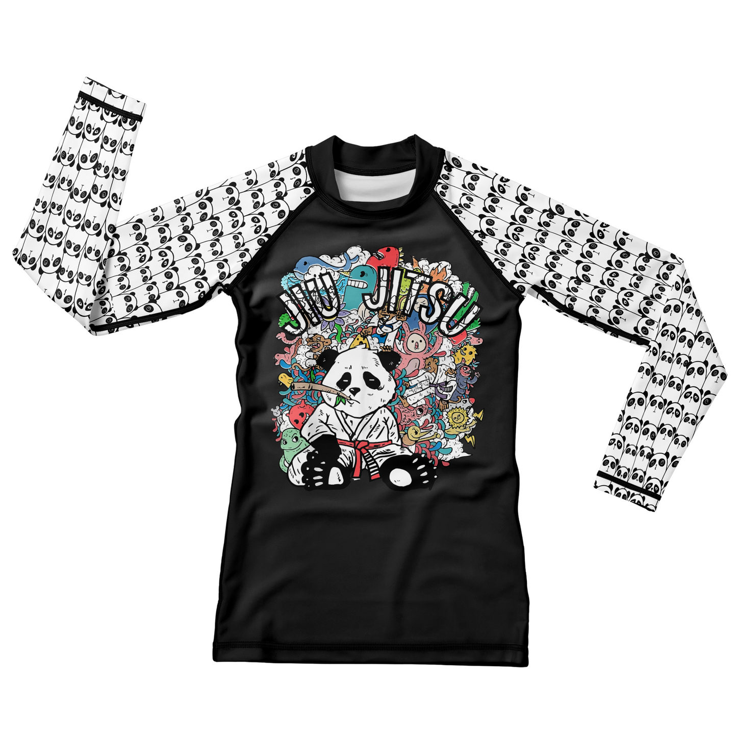 Panda Doodle Kids BJJ Rash Guard