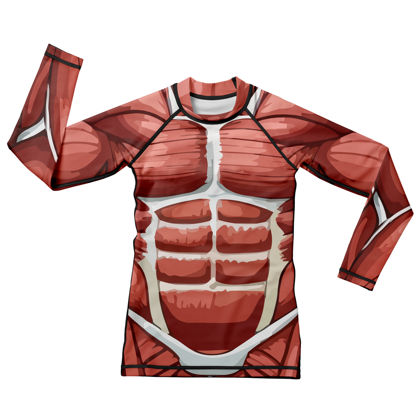 Muscle Anatomy Kids BJJ Rash Guard