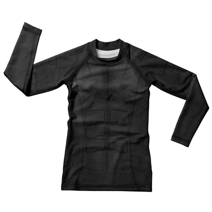 Black Essential Kids BJJ Rash Guard