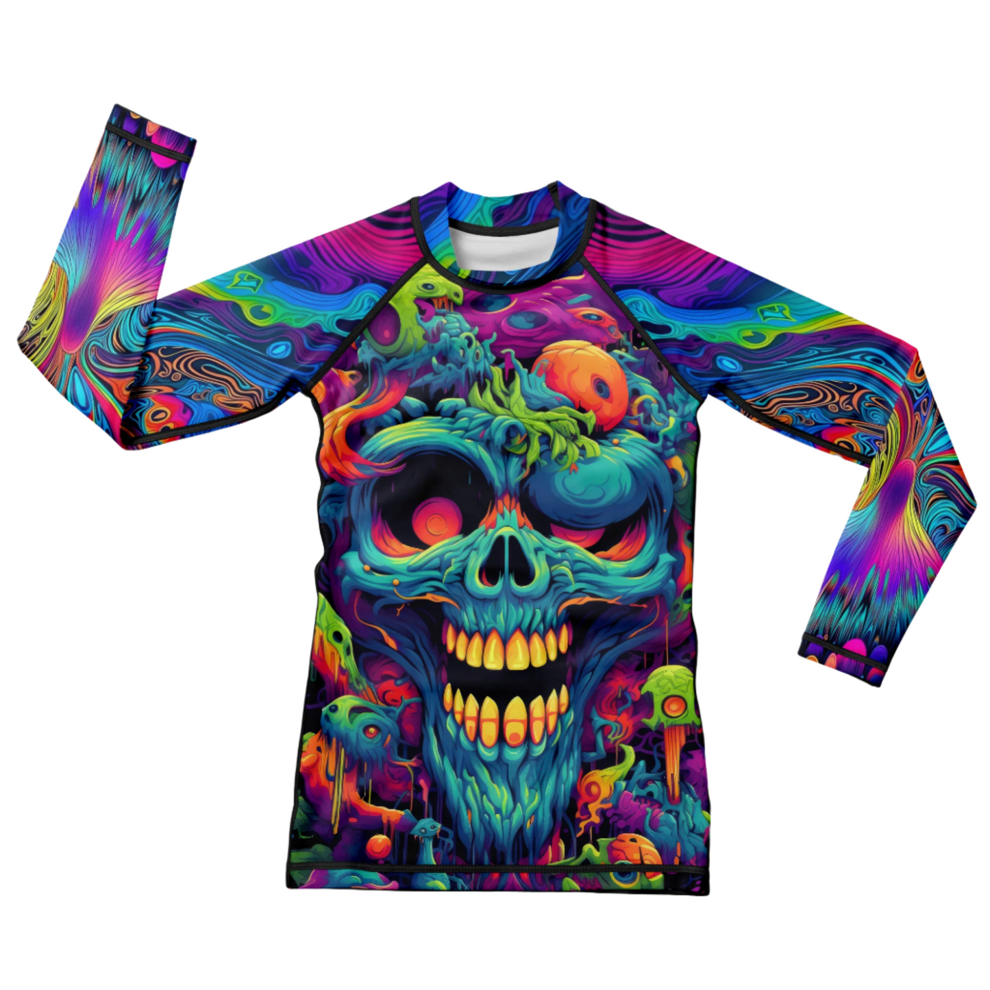 Psychedelic Lock Kids' BJJ Rash Guard